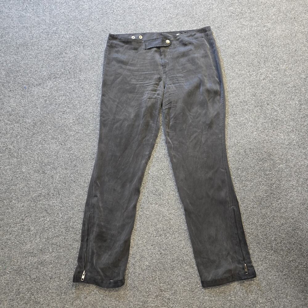Joie Pants Womens Size 27 Gray Silk Straight Leg Pants Lightweight Soft Capsule